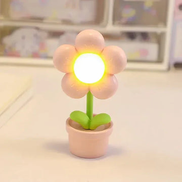 BlossomGlow Kleine Blume Beruhigende Tischlampe - Atmosphärische Beleuchtung