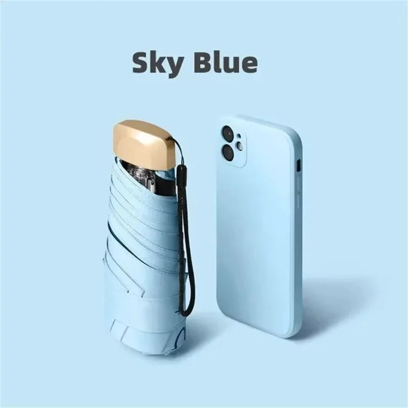 SkyLite – Mini cestovný dáždnik UV ochrana vetru a vodeodolný