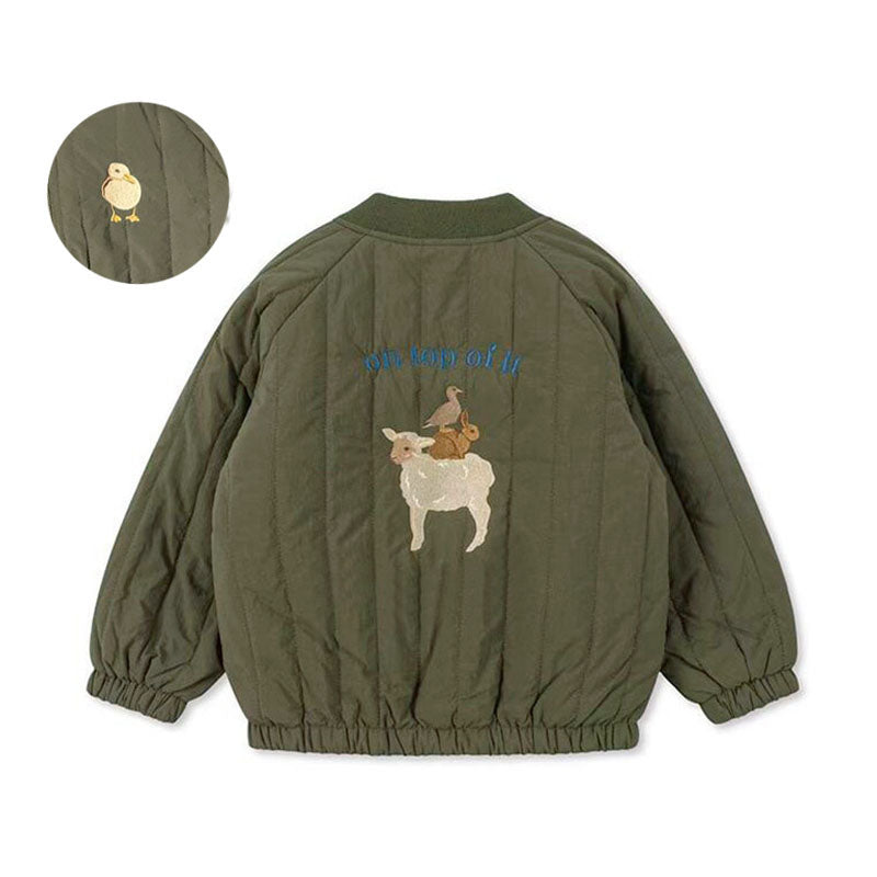 Teplejší detský kabát na zimu a jeseň z fleecu pre chlapcov a dievčatá