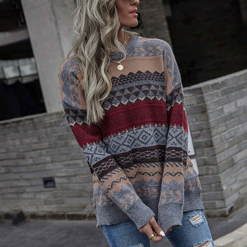 Devako Addison | Geometrisk vintage-striktrøje