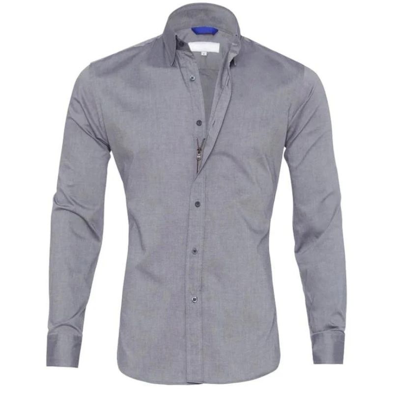 Devako Ruben - Knitterfreie Bluse mit Reissverschluss