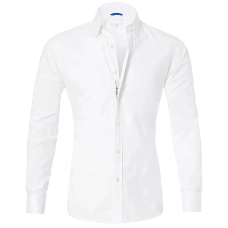Devako Ruben - Knitterfreie Bluse mit Reissverschluss