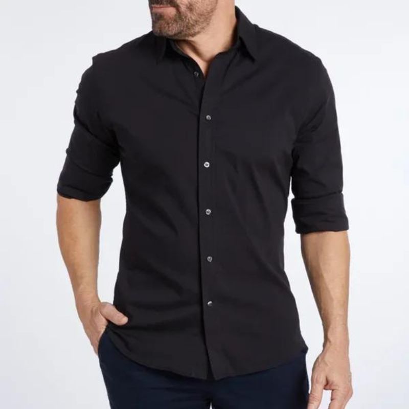 Devako Ruben - Knitterfreie Bluse mit Reissverschluss