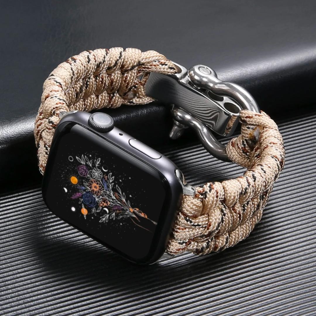 FlexiWrist – Paracord náramek pro Apple Watch – nastavitelný a odolný