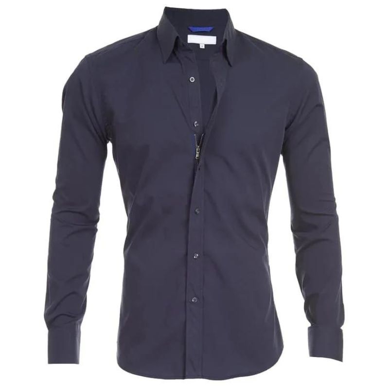 Devako Ruben - Knitterfreie Bluse mit Reissverschluss