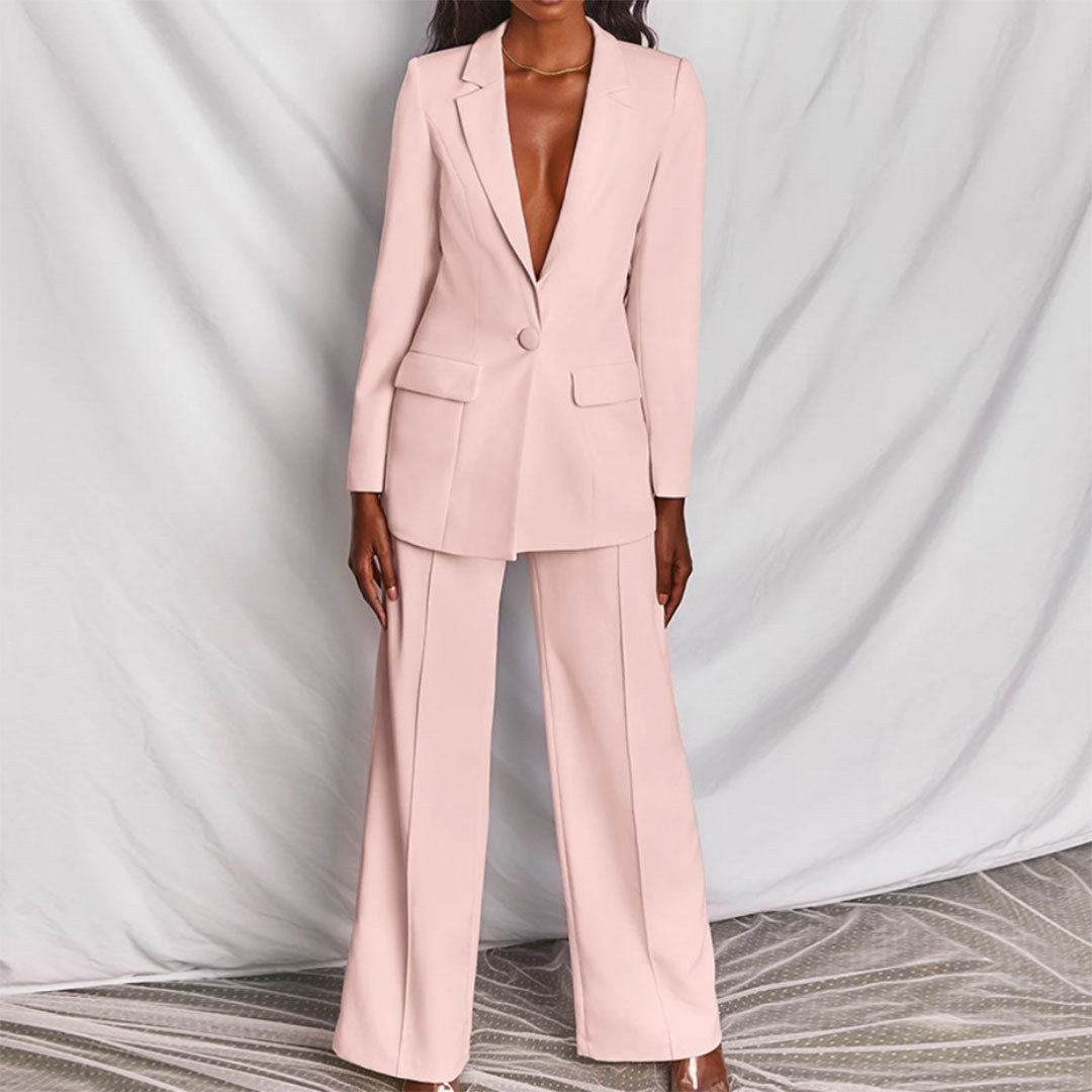 Zinzdi - Elegantes Blazer- und Hosenset | Damen Anzug für stilvolle Auftritte