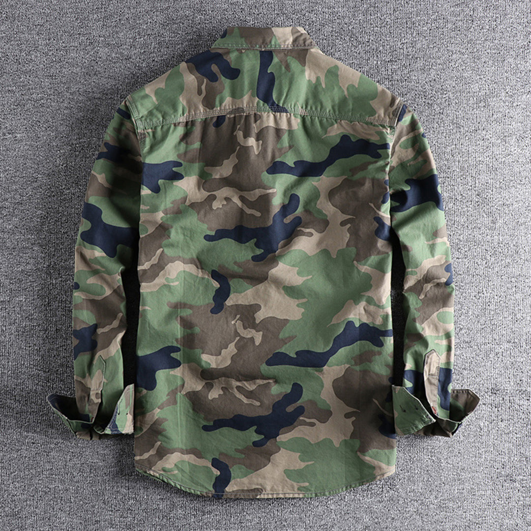 Devako Leo - Military Camouflage Sommerhemd für Männer
