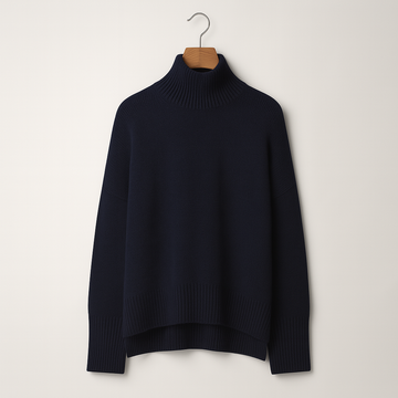 Eleganter Damen Rollkragenpullover aus luxuriösem Kaschmir-Mix