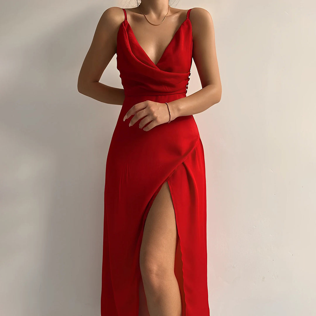 Andromeda – Elegantné luxusné letné šaty s plynulou siluetou