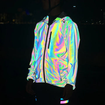 Velostra Reflectierende Fahrradjacke – Winddicht, Wasserdicht & Mit Kapuze