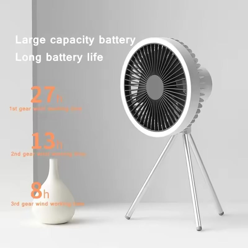 Prenosný ventilátor všetko v jednom | Výkonný, kompaktný a nabíjateľný