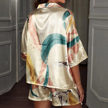 Luxuriöses Seidensatin-Pyjama-Set - Tilia