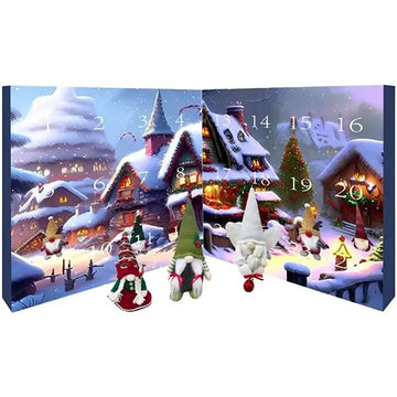 NordLoom – Weihnachtswichtel Adventskalender aus Stoff – Festliche Deko