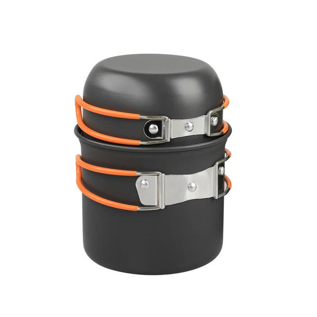 Devako Alu | Skladací hliníkový súbor riadu na varenie