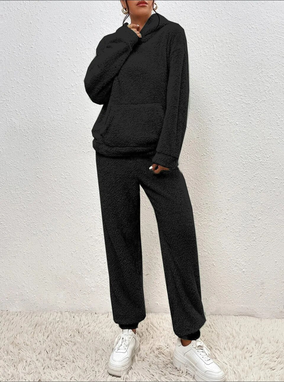 Tuta da casa in lana Teddy – Morbida, Calda e Alla moda per l'inverno