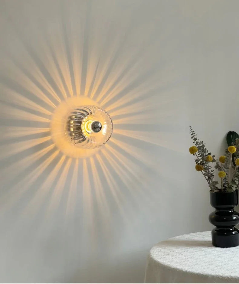 škandinávska Bauhaus nástenná lampa