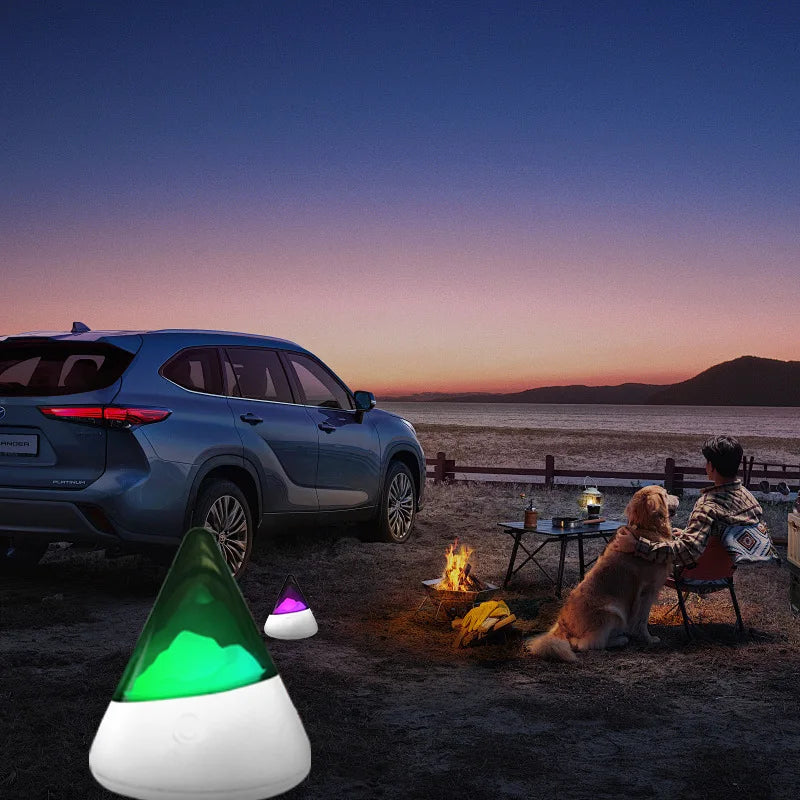 Bezdrôtové LED nočné svetlo Iceberg - IceGlow | USB RGB osvetlenie nálady