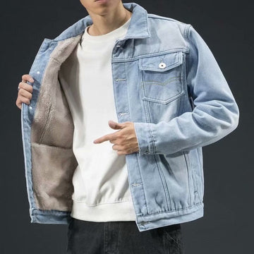 Jeansjacke mit dickem Wollfutter - Erico