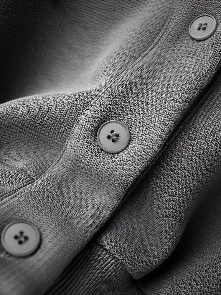 Josie tréningová súprava | Trendy pletený sveter s kapucňou a širokými nohavicami pre ženy