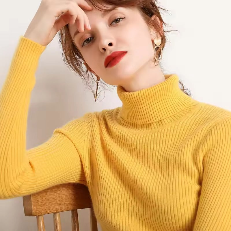 Heliar Pull à col roulé en cachemire pour femmes | Sweat-shirt doux et élégant pour l'hiver