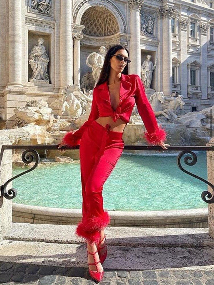 Bertha - Dvojdielna súprava s perami