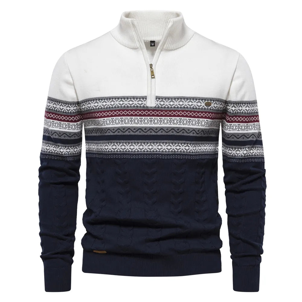 Yarvik svetr | pánský svetr s retro vzorem | stylový a pohodlný
