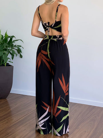 Johannah - Ärmelloses Oberteil und Hose mit weitem Bein