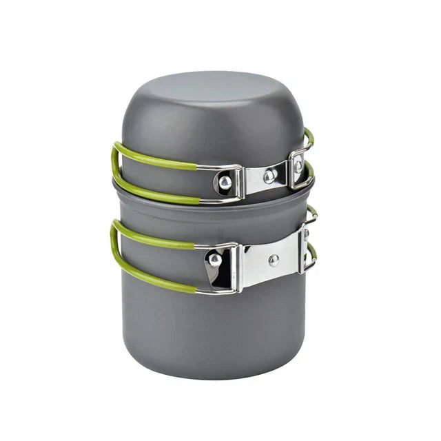 Devako Alu | Skladací hliníkový súbor riadu na varenie