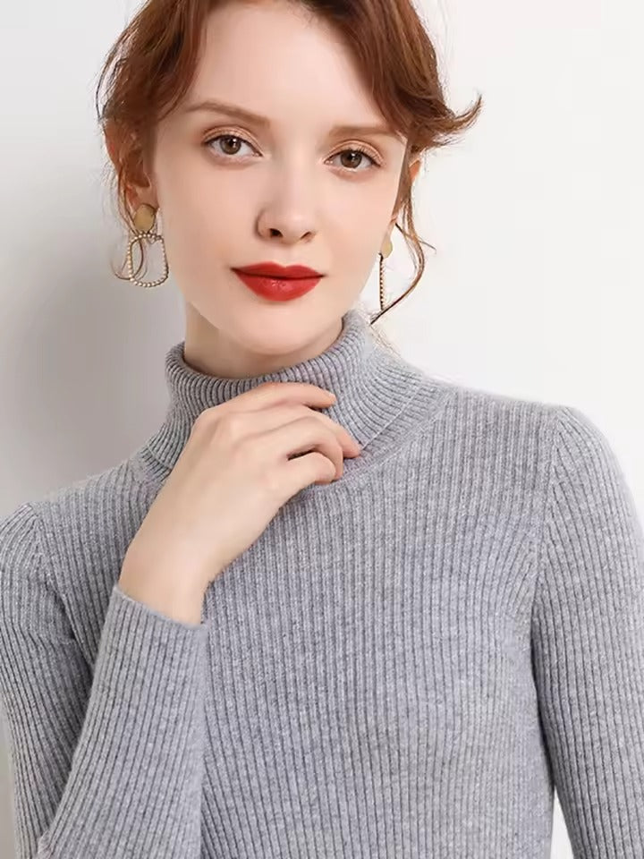 Heliar Pull à col roulé en cachemire pour femmes | Sweat-shirt doux et élégant pour l'hiver