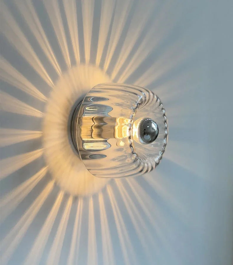 škandinávska Bauhaus nástenná lampa