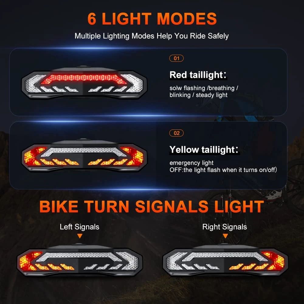 Inteligentný zadný svetelný alarm - BikeGuard