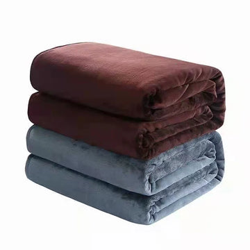CozyBloom – Blød koralfleece tæppe til baby, sofa og seng