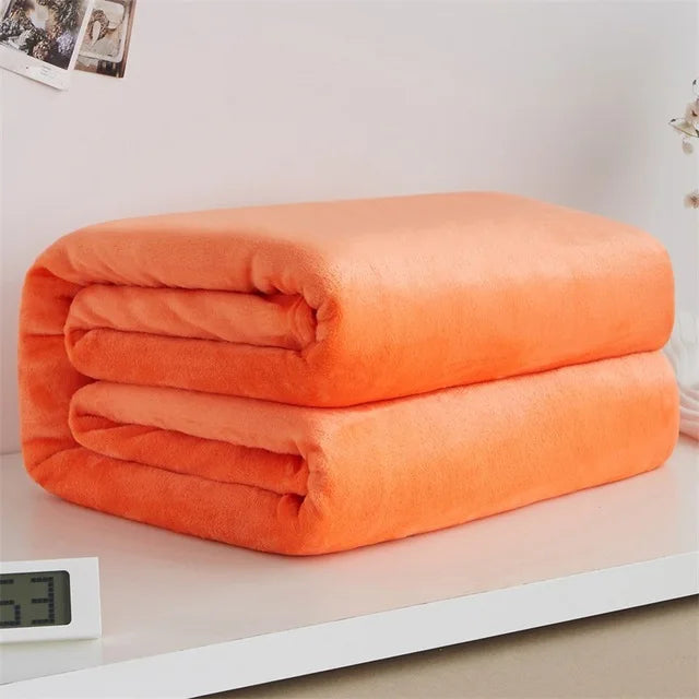 CozyBloom – Mäkká koralová fleecová deka pre bábätko, pohovku a posteľ