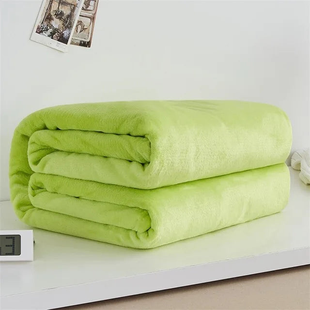 CozyBloom – Mäkká koralová fleecová deka pre bábätko, pohovku a posteľ