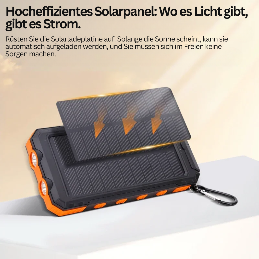 Solárna powerbanka s baterkou – SolarCharge Pro
