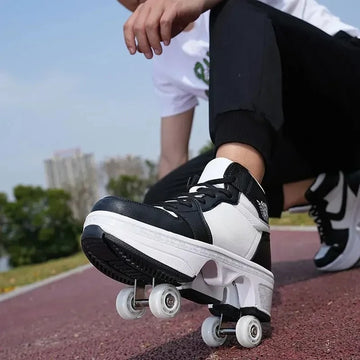 RolliFlex – Sportrollschuhe mit verformbaren Rädern, Mehrfarbig – Kinder & Erwachsene
