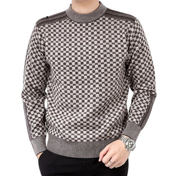 Gestrickter karierter Pullover für Männer - Jaco