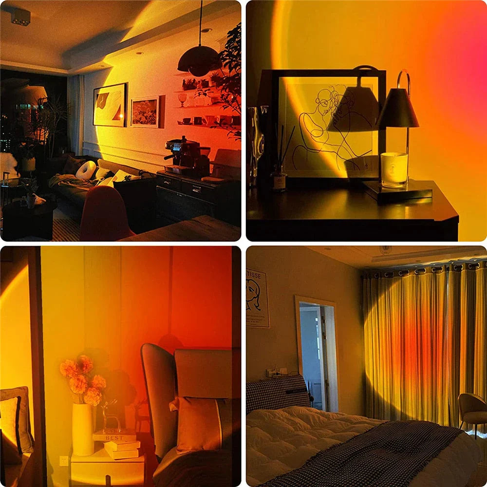 Lampa na západ slnka so 4 farbami - GlowSphere | Atmosférické osvetlenie pre každú miestnosť