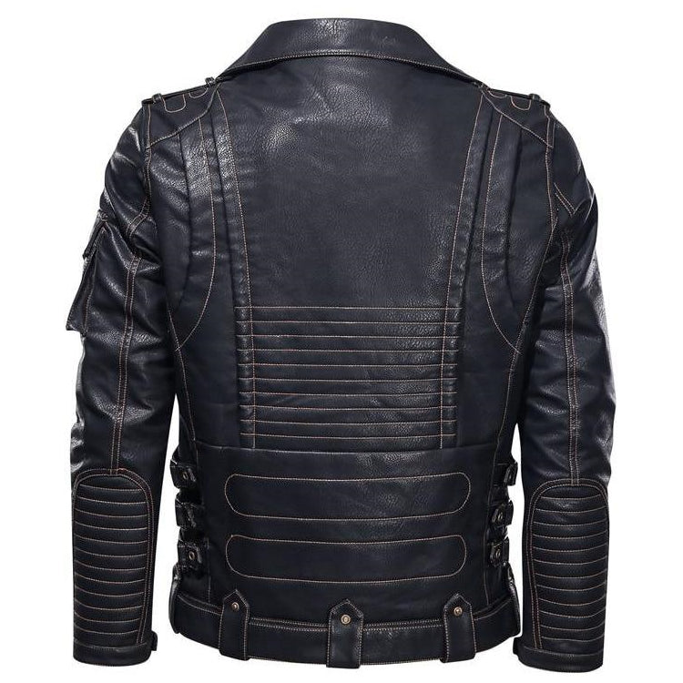 Giacca in pelle blu – Must-have elegante per il tuo guardaroba