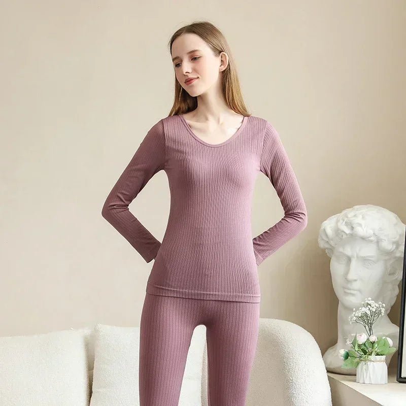 HeatLuxe – Termo spodná bielizeň dámska sada s dlhým rukávom teplá a pohodlná