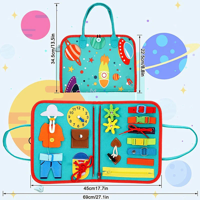 Montessori farby a tvary kniha pre batoľatá - SensesAdventure