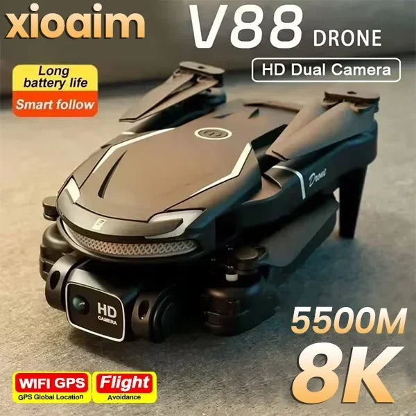 SkyVision – V88 dron s 8K kamerou, GPS a 5G pro letecké snímky