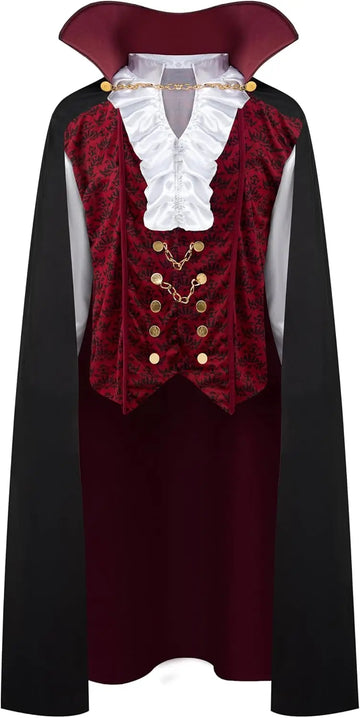 Noctura – Vampir Kostüm Herren mit Umhang – Halloween Outfit