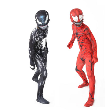 ShadowMorph Schwarzes Symbiont-Kostüm – Jumpsuit für Kinder Halloween