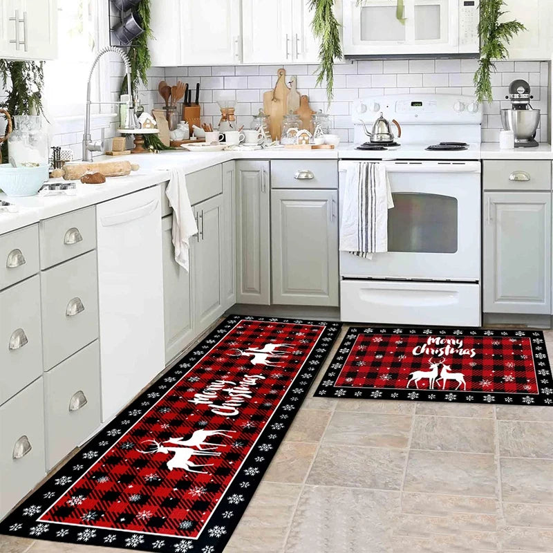 Vloermat voor Kerstboom - Absorberende Antislipmat 120x120 cm Multicolor 4