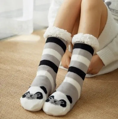 Warme Pluche Sokken voor Dames met Antislip, Perfect voor Binnengebruik 11