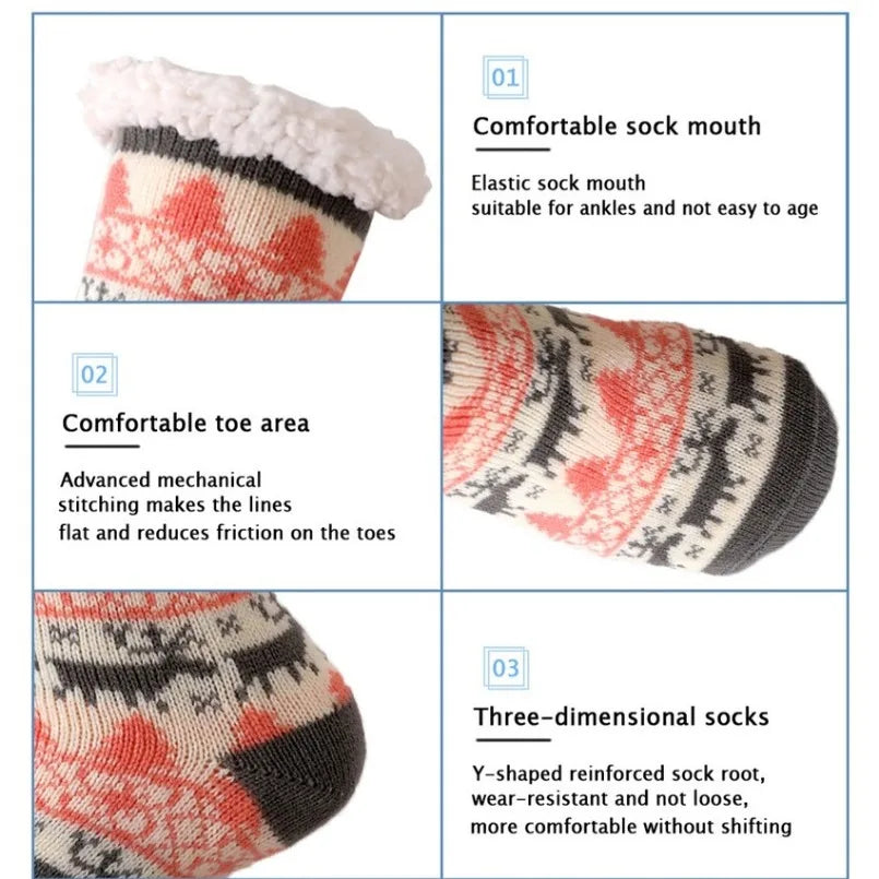 Warme Pluche Sokken voor Dames met Antislip, Perfect voor Binnengebruik 5