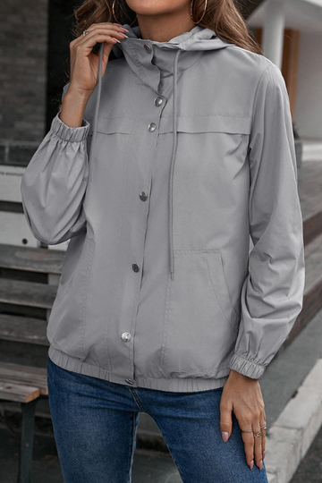 Veste coupe-vent - Veste imperméable avec capuche pour femmes