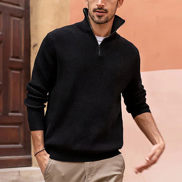 Xavi maglione da uomo con mezza cerniera – Robusto, moderno e versatile