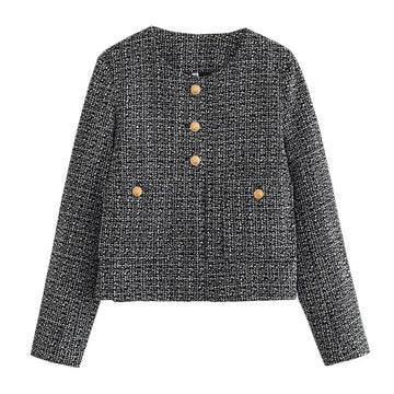 Stéphanie | Elegantná bunda s okrúhlym výstrihom